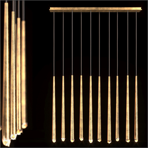 Suspension Restoration Hardware Aquitane Linear chandelier 48